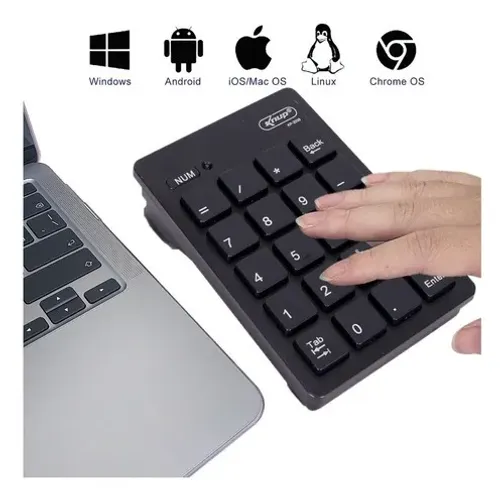 Mini Teclado Numérico Usb Sem Fio Alcance De Até 10 Metros ( Para PC e Notebook )