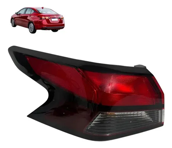 Lanterna Traseira Esquerda Versa 2021 2022 2023 Original Esquerdo/motorista Vermelho