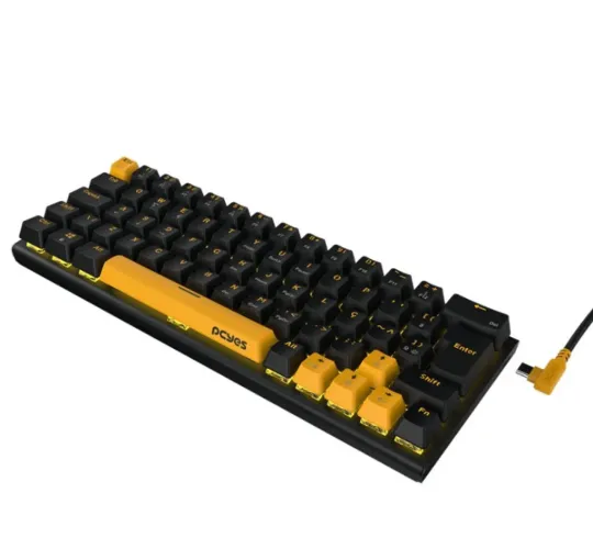 TECLADO MECANICO PCYES KUROMORI VOYAGE EDITION 60% SWITCH OUTEMU BLUE