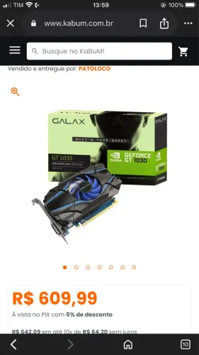 Nvidia gt 1030 pra sair hoje !!