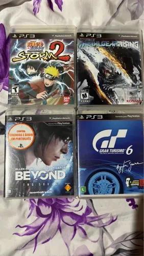 Jogos de PS3 - Naruto, Metal Gear, Beyond, Gran Turismo