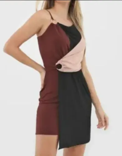 Vestido Lança Perfume G tricolor