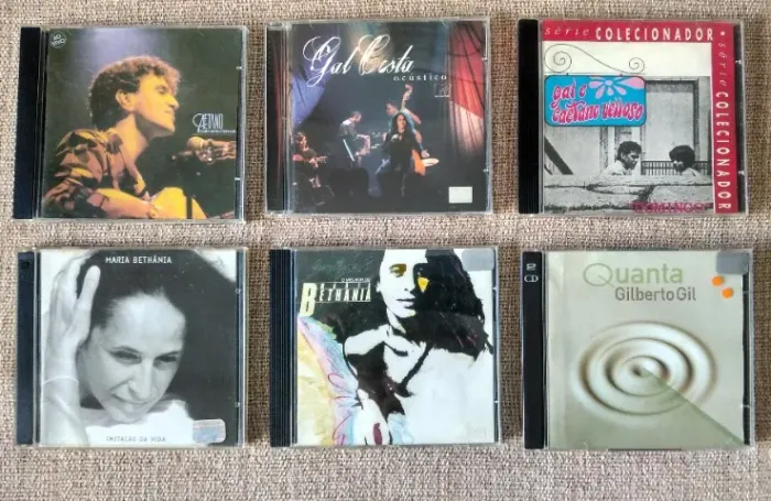 LOTE COM 06 CDS CAETANO VELOSO - GAL GOSTA - GILBERTO GIL - MARIA BETHANIA