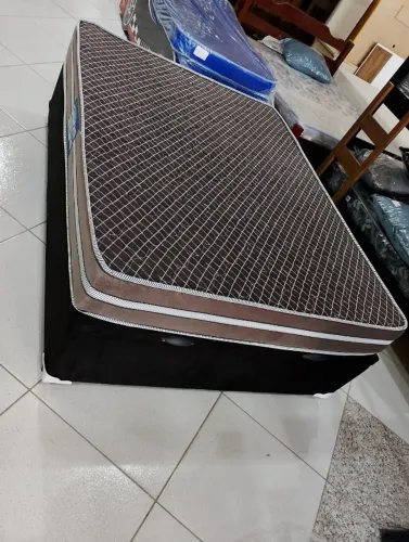 Cama Casal Box Baú Completa Nova