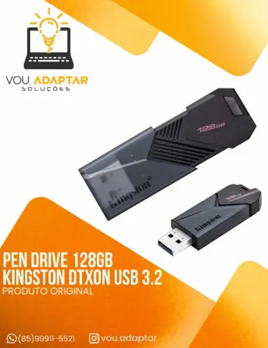 Pen Drive Kingston Original Datatraveler Exodia Onyx 128gb Usb3.2