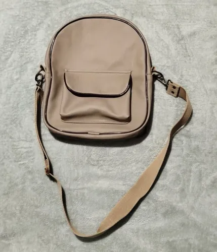Mochila Couro Marrom