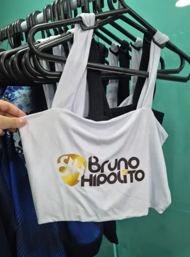Kit 5 Tops Feminino Poliéster Personalizado