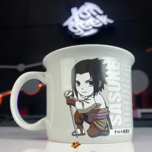 Caneca Camp Sasuke Chibi Naruto | Enviamos via Correios - Realizamos OLXPAY