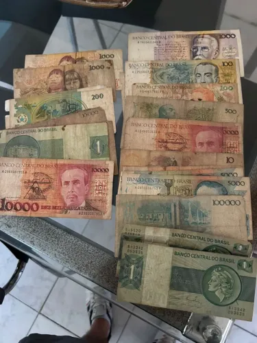 Cédulas antigas para colecionador