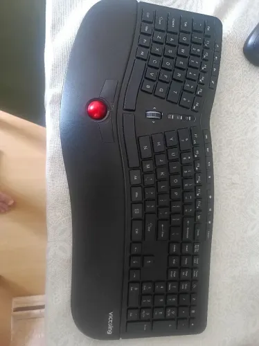 Teclado ergonômico victsing padrão americano