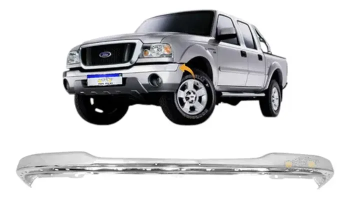 Parachoque Ford Ranger 2005 2006 2007 2008 2009 Cromado Cromado