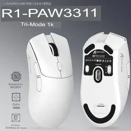 Mouse Gamer Attack Shark R1
