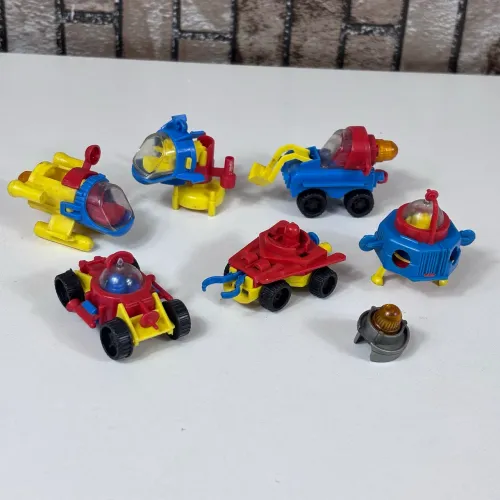 Antigas 6 Miniaturas Batalha no Espaço - Brinquedos Rosita anos 80