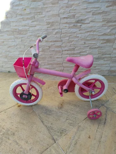 Bicicleta Infantil Rosa com Rodinhas