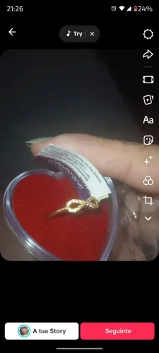 Anel Rommanel infinito cravejado com zircônias