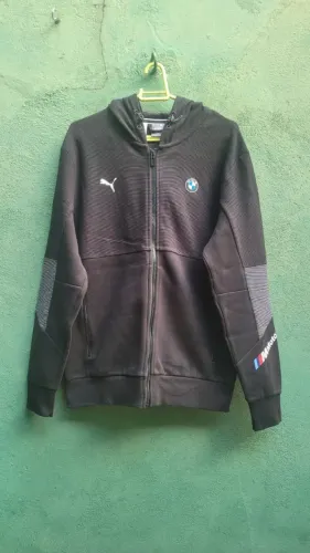Jaqueta Puma BMW MMS Sweat Preta - Tam. M - Original, Usada Apenas 3 Vezes!