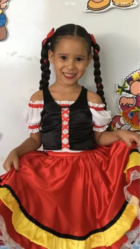 Fantasia Camponesa Infantil- TAM 5/6 anos 