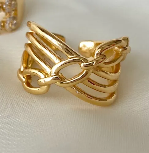 Anel banhado a Ouro 18k