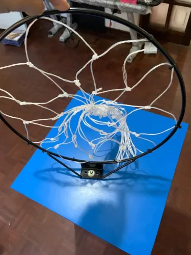 Aro de basquete com rede 