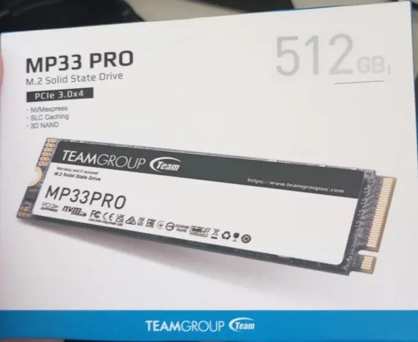 SSD TEAMGROUP MP33 PRO 512GB PCIe 3.0x4 M.2 NVMe