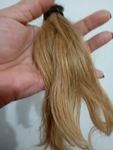 Cabelo human hair loiro leia a discrição 
