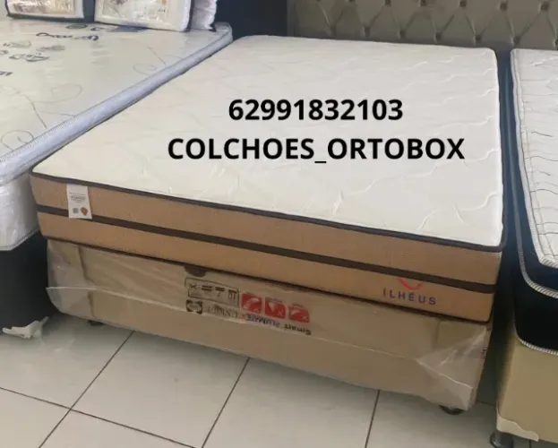 Base e Colchão Casal de molas ensacadas por R$999,00 a vista