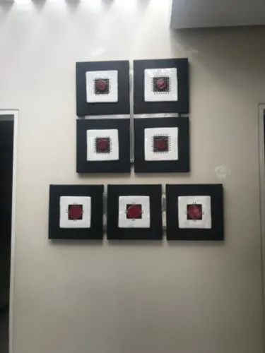 Quadros belíssimos em couro com armações para casas escritórios consultórios apartamentos 