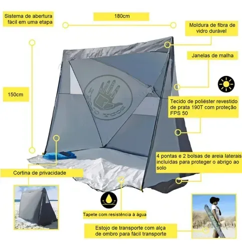 TENDA DOBRÁVEL E RETRÁTIL 