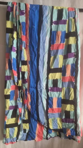 Saia envelope estampada colorido