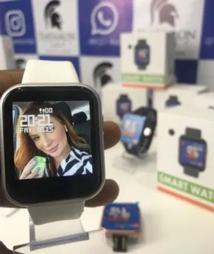 NOVO SMARTWATCH D20/Y68 SUA FOTO NO VISOR e player musical+case grátis APENAS $30