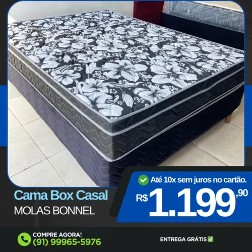 Cama Box Casal Molas Entrega grátis