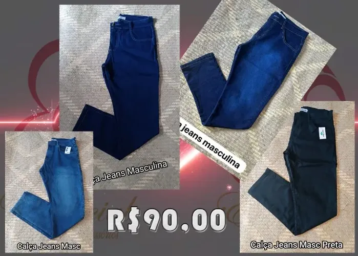 calça jeans masculina