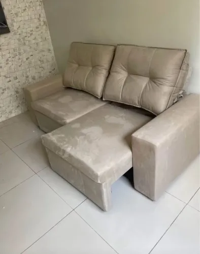 Sofá Berlin Retrátil É Reclinável No Crediário. Entrega grátis Loja R&L Moveis 