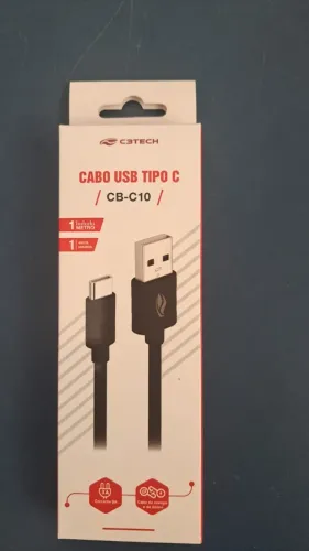 CABO USB TIPO C CB-C10 C3TECH NOVO LACRADO FRETE GRÁTIS PARA MACEIÓ