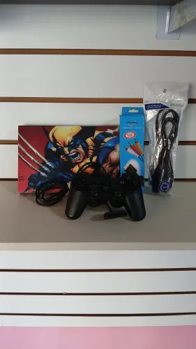 Playstation 2 com Controle, 30 Jogos e Cabo AV