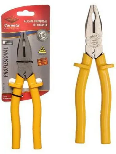 Alicate universal eletricista profissional 8" 100v Corneta 