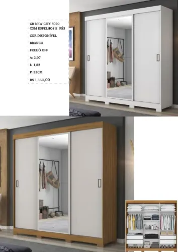 Guarda roupa de casal entrega grátis