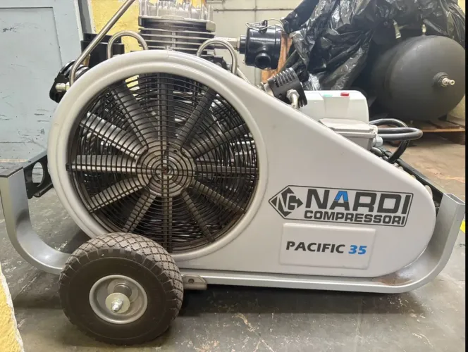 Compressor Ar Respirável Mergulho Nardi 200 e 300 bar Profisisonal Venda e Locação