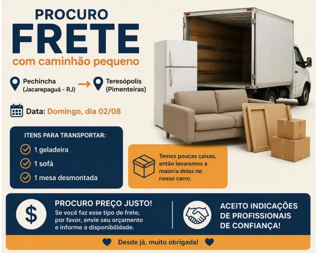 Frete e mudança 