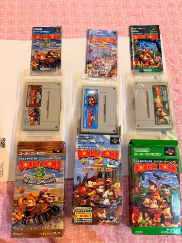 Coleção Super Nintendo Japonês - DK 1. 2 e 3