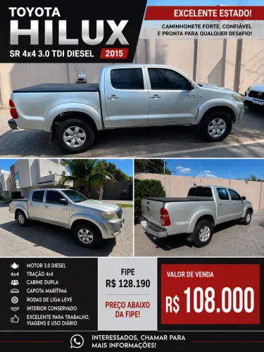 Toyota Hilux SR 4x4 diesel 2015