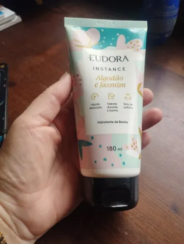 Eudora - Instance Hidratante de Banho Algodão e Jasmim 180ml