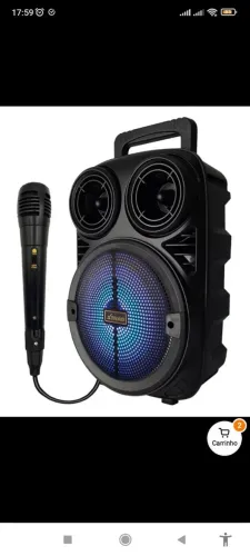Caixa de som com microfone - XTrad Oscar Box 20W