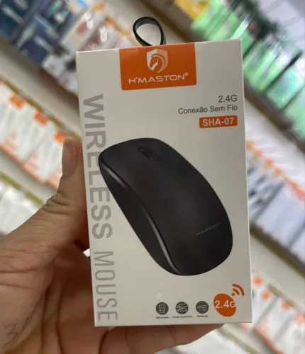 Mouse sem fio com adaptador bluetooth
