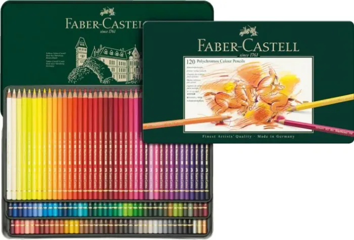 A&G Est L. Polychromos, Faber-Castell, 110011, Multicor, 120 cores