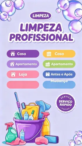 Faço limpeza nos feriados l, sábado e domingo