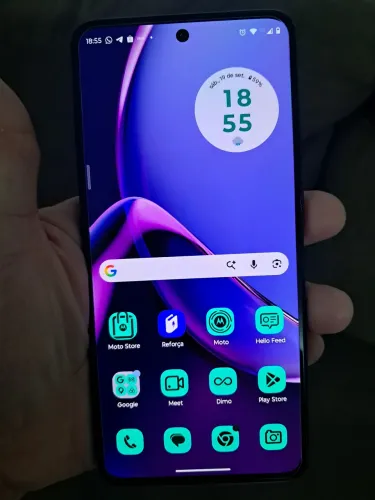 Semi novo Moto g84 2025 Azul Turquesa