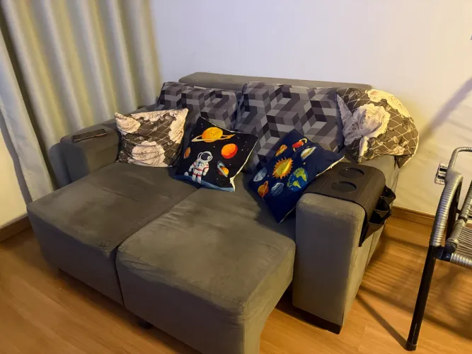 Sofá retrátil 2 lugares 