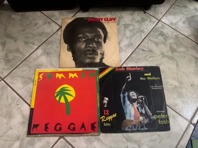 3 álbum disco de vinil reggae jimmy cliff , bob marley 