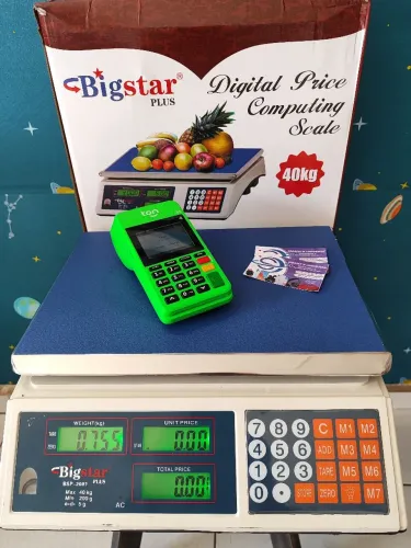 Balança Digital 40 quilos Comércio Painel Duplo Bateria